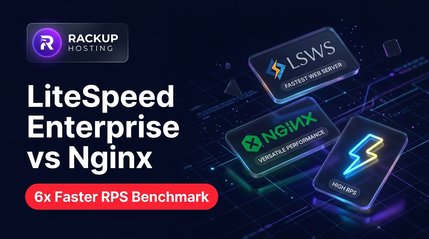LiteSpeed Enterprise vs Nginx Benchmark Comparison - RackUp IT Dark-Tech Cover
