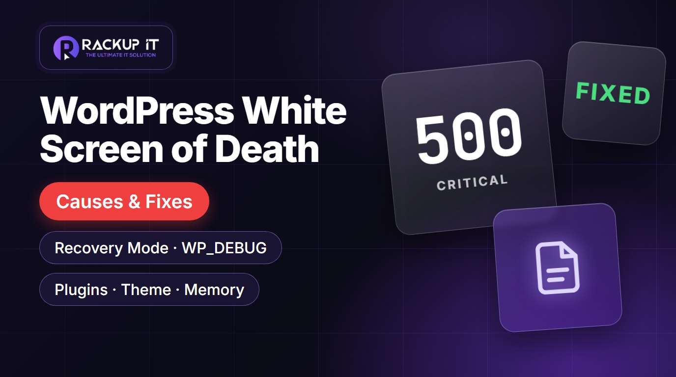 WordPress white screen of death fix cover